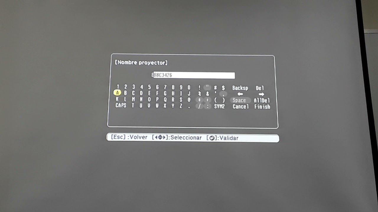 Configurar wifi en proyector Epson parte 1