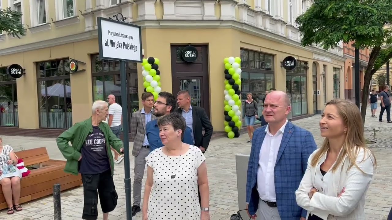 Otwarcie odnowionej alei Wojska Polskiego w Szczecinie