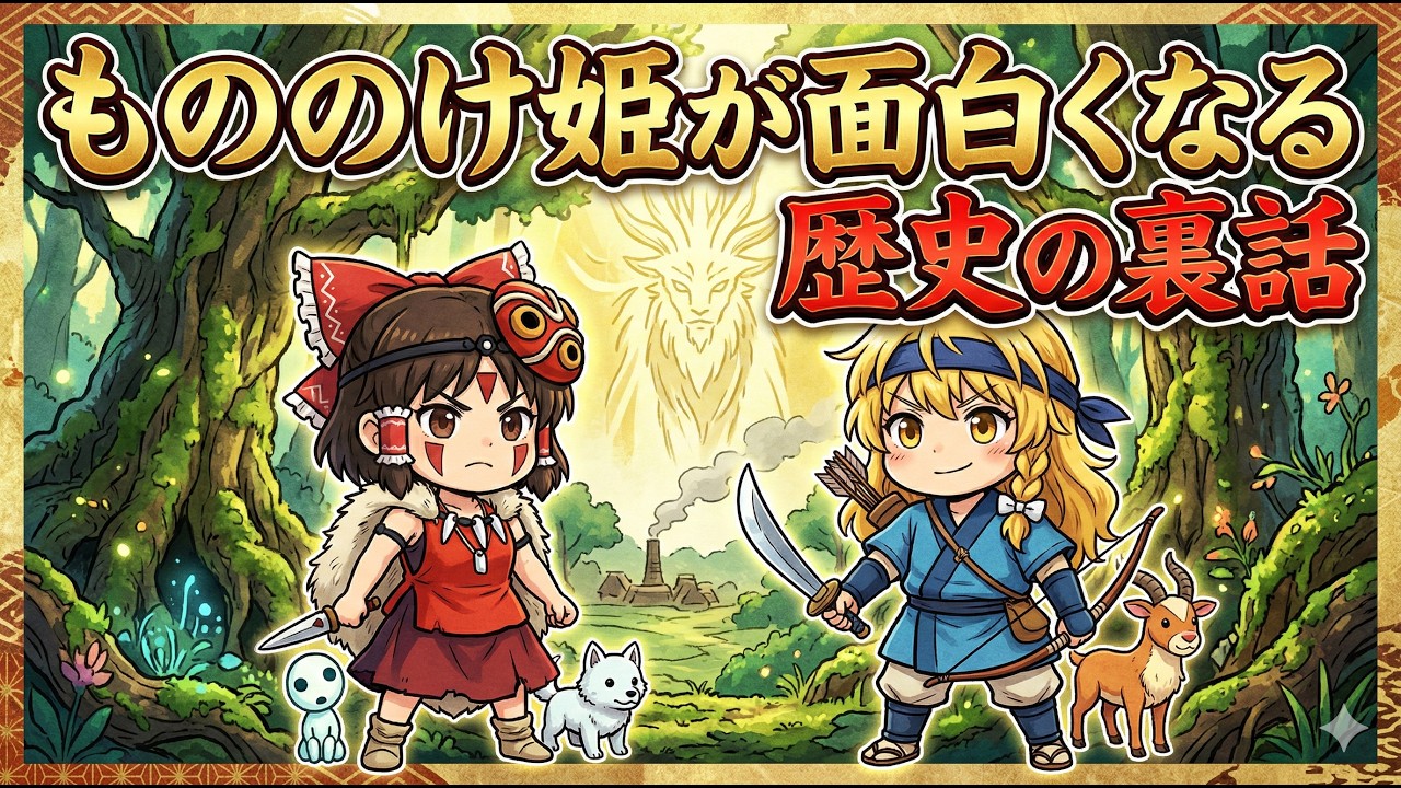 【もののけ姫】アシタカやエボシの本当の正体は？正史には残らない室町時代の裏歴史を徹底解説！