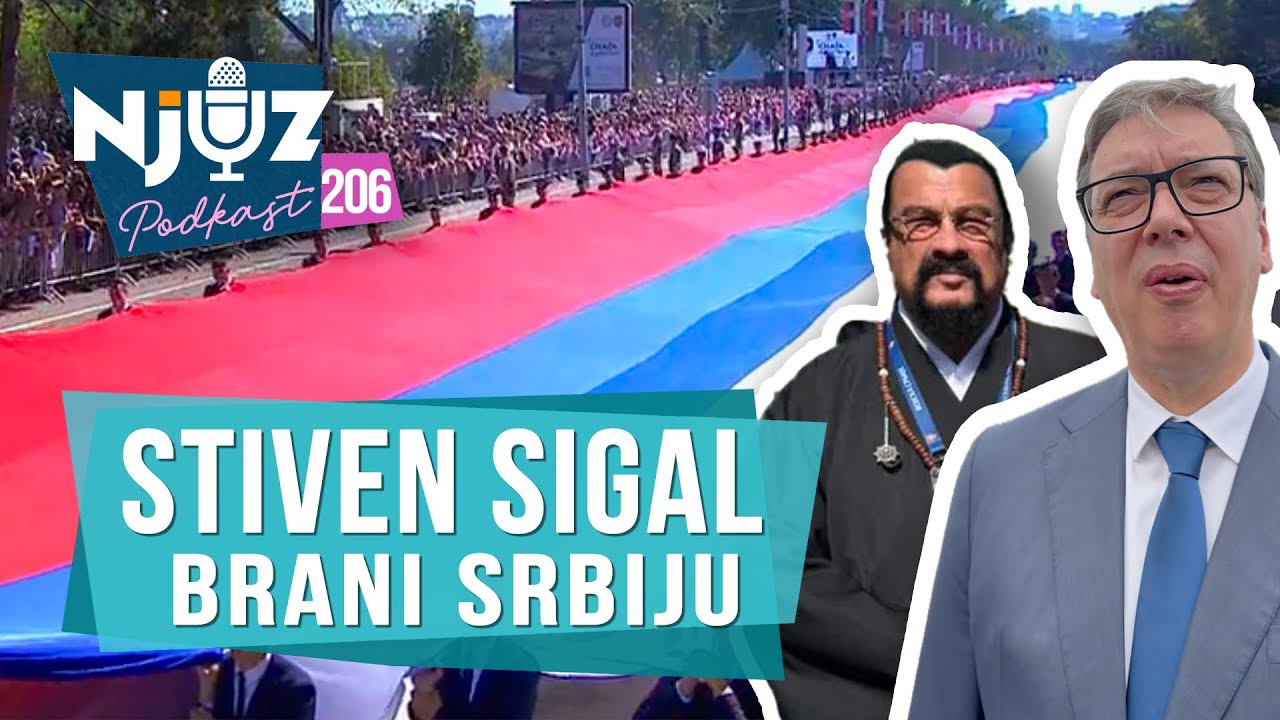 DRŽAVA SE BRUKA: Zastavu ofarbali u roze, a studenta vezali lancima!  Njuz PODkast EP206