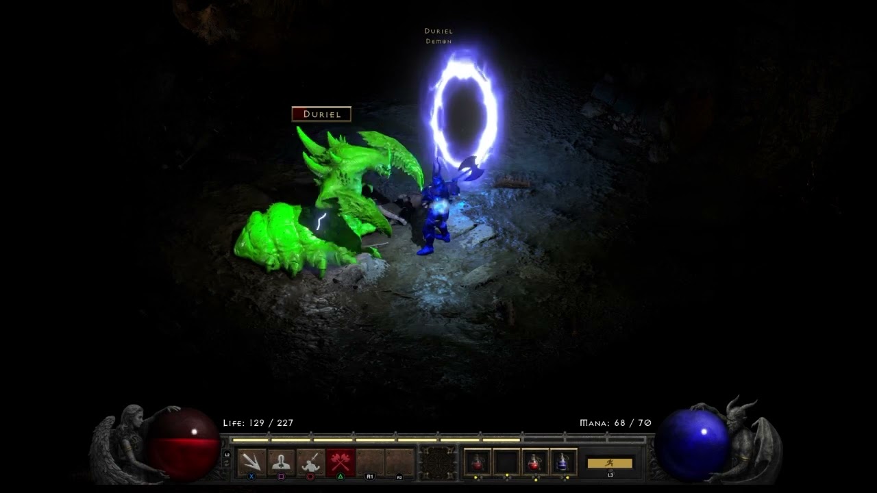 Diablo II: Resurrected - How to kill Duriel first attempt