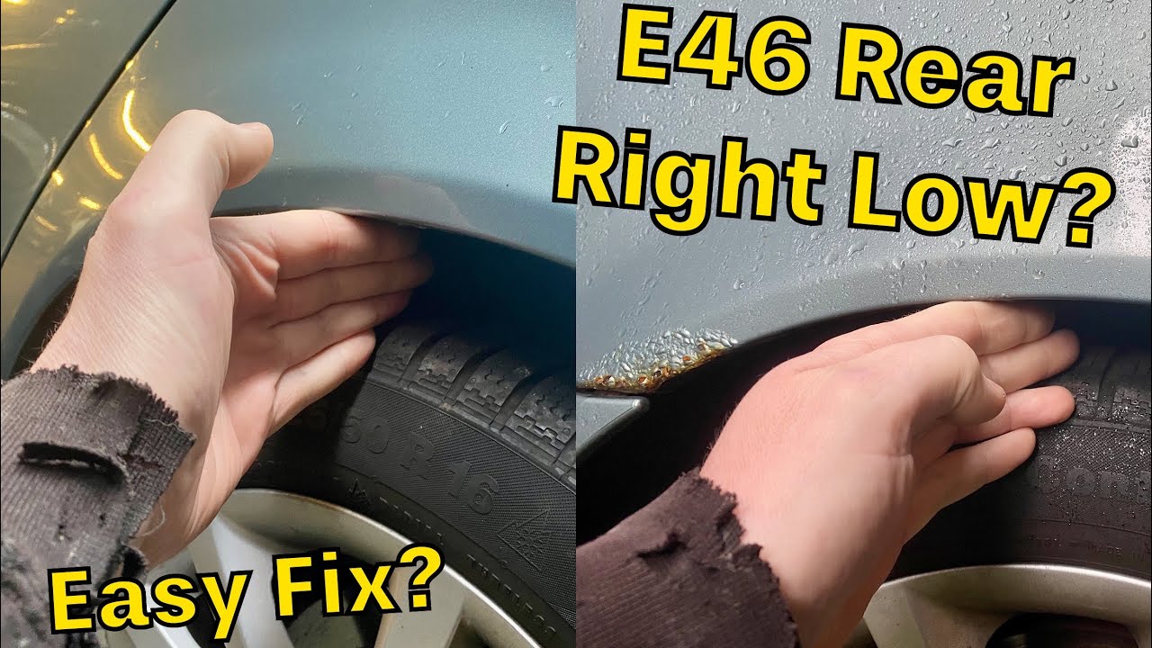 BMW E46 Rear Suspension Lower on Right Side? How to Fix BMW Uneven Rear Ride Height