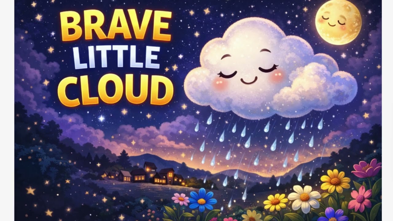 A Magical Bedtime Story for Kids 🌙 The Brave Little Cloud  #childrentalk #englishdialogues