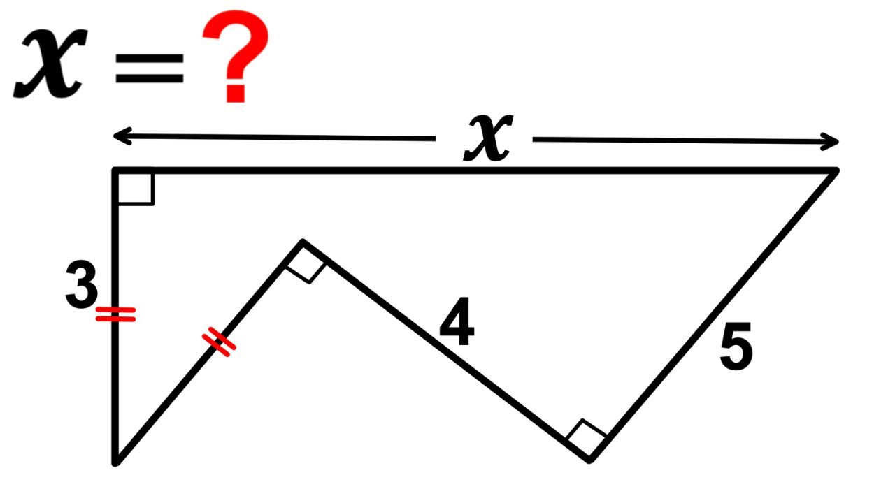 Can you find the side length X of the polygon? | (Think outside the Box) |#math #maths | #geometry