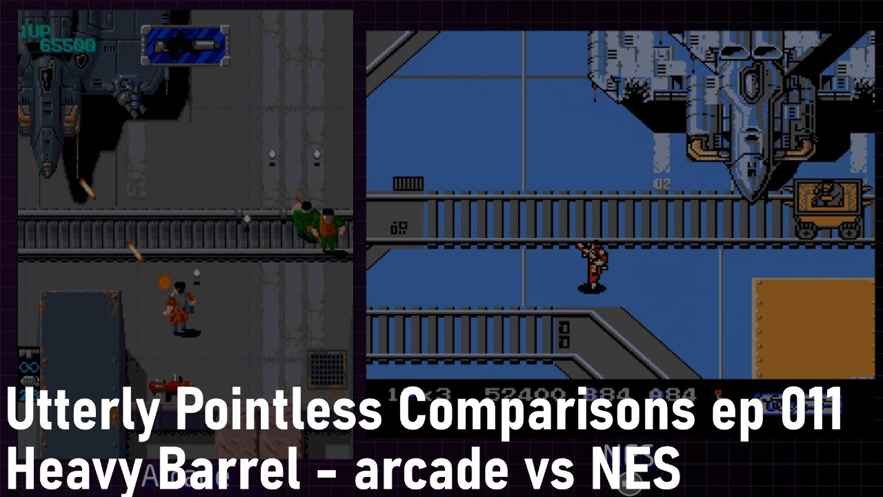 Heavy Barrel -  Arcade vs NES - Utterly Pointless Comparisons ep 011 [720p60]