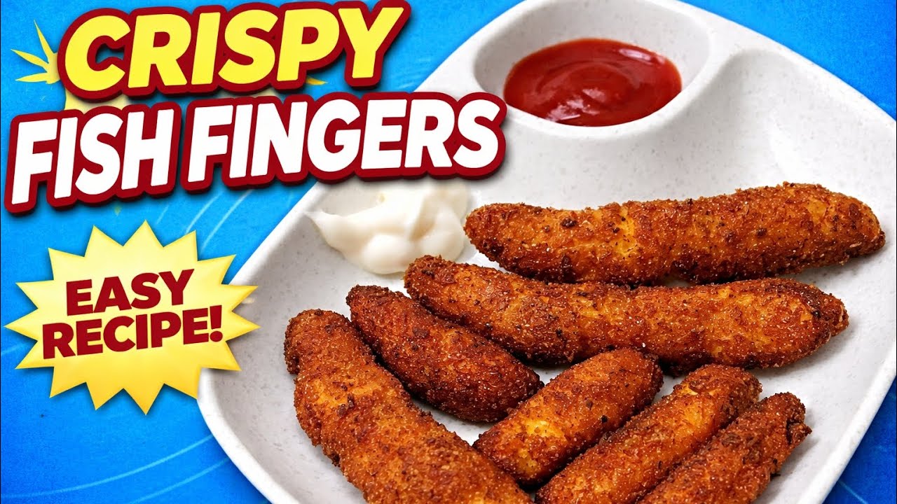 Crispy Homemade Fish Fingers | Easy Snack Recipe#FishFingers #CrispyFish #FishRecipe #Food