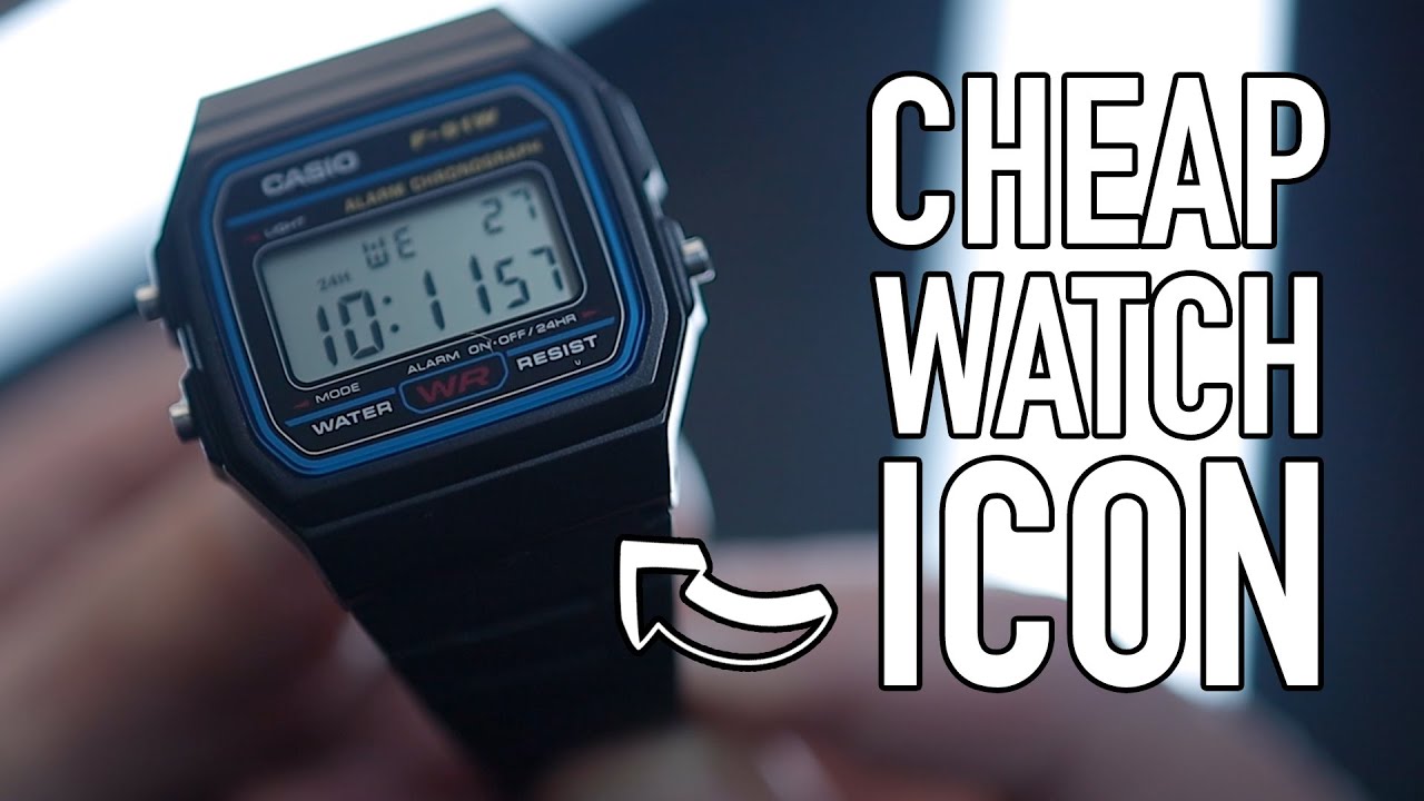 The CHEAPEST watch ICON | Casio F91w