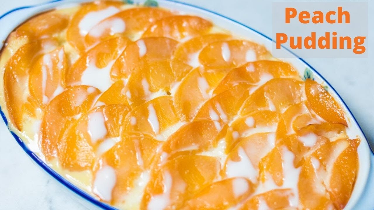 Canned Peach Pudding Recipes | Peaches & Cream Dessert | Bakealish.com