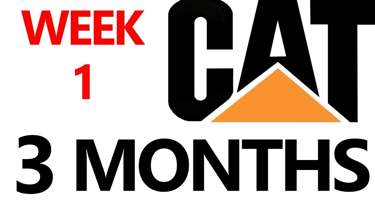 CAT IN 3 MONTHS - FREE CAT COACHING [1st WEEK PLAN]