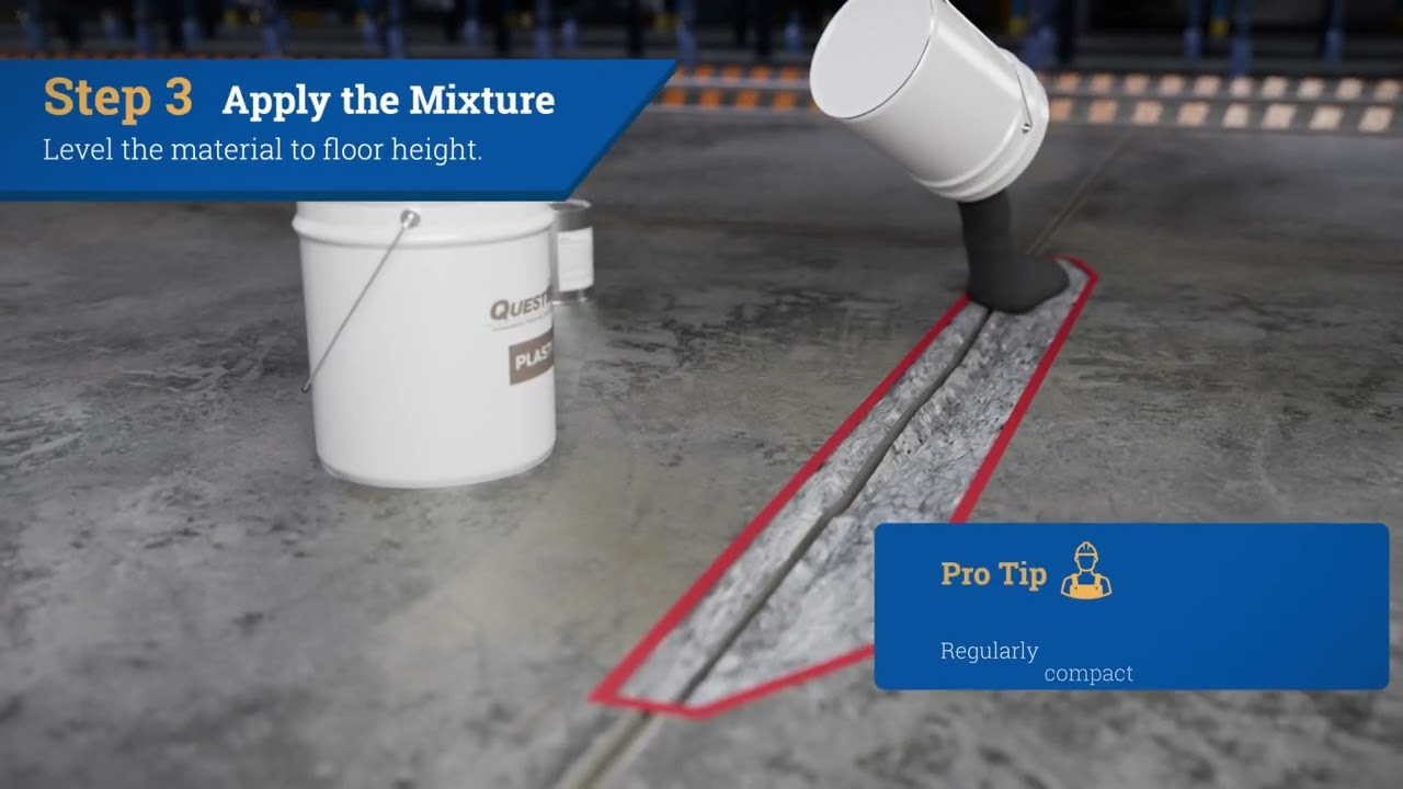 2110 High Traffic Epoxy Concrete Floor Patch by QuestMark: Industrial Grade DIY Floor Repair