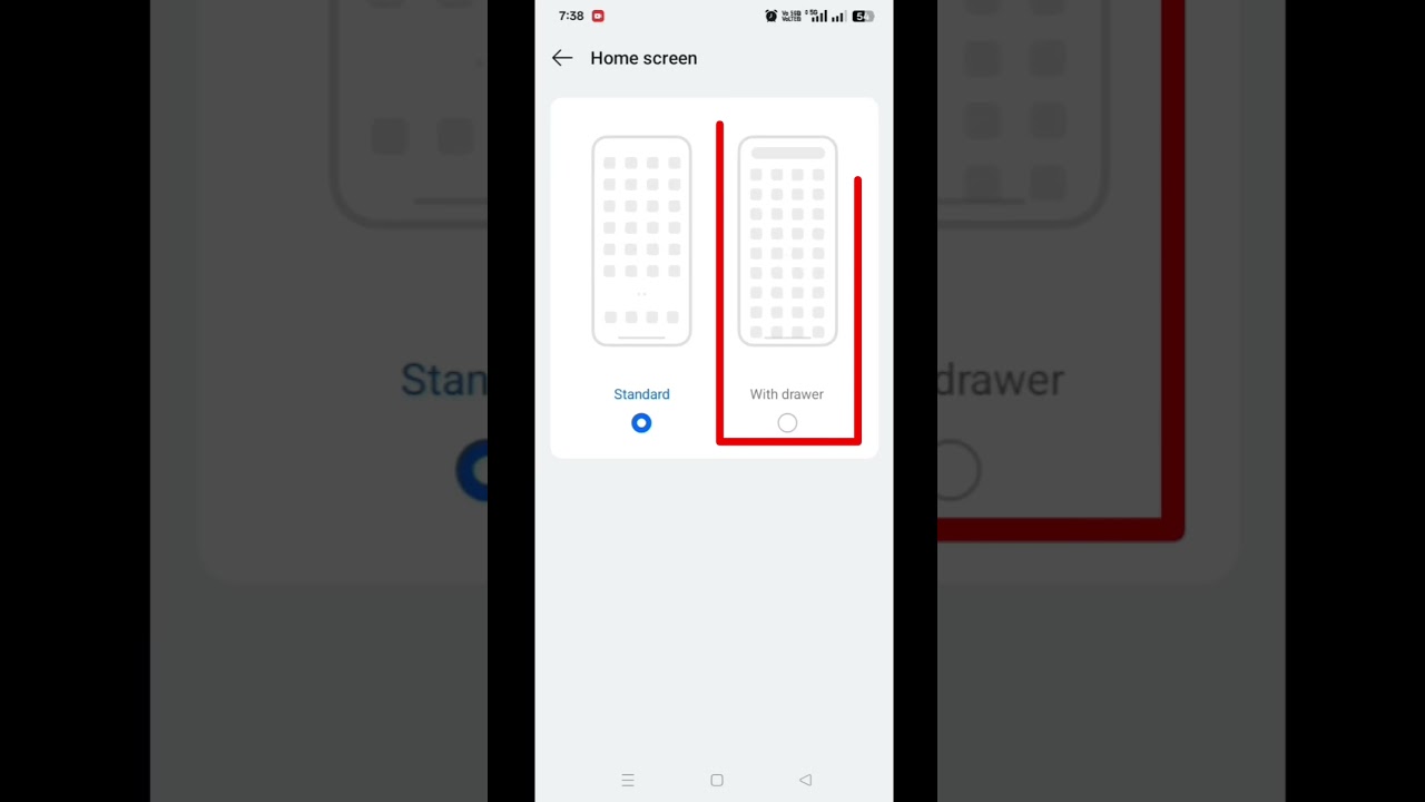Home screen with app drawer settings oppo a78 5g #shorts #tricks