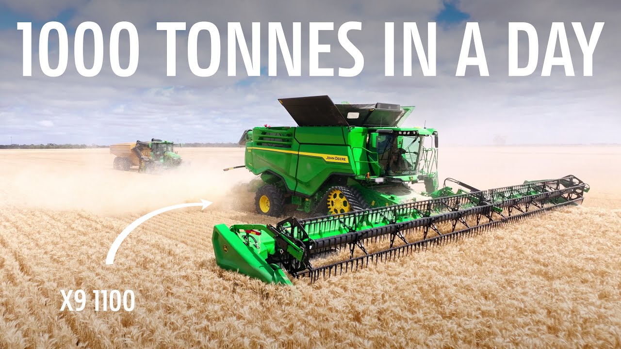 Can the X9 harvest 1000 tonnes in one day? John Deere Harvest X Episode 1