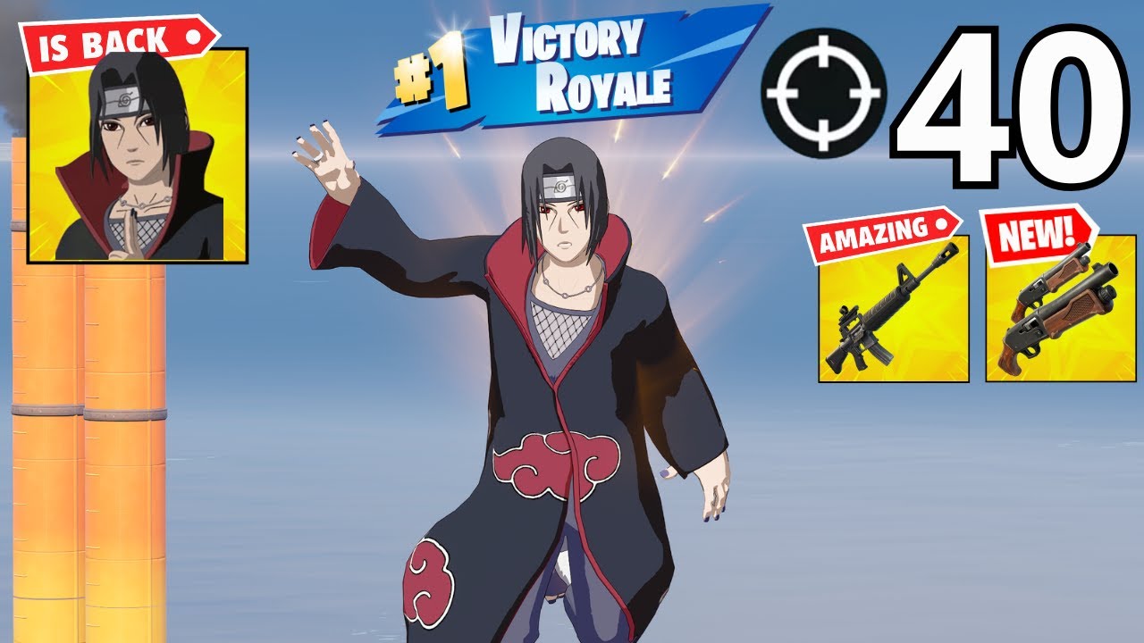 40 Elimination ITACHI Gameplay Wins Zero Build (NEW FORTNITE CHAPTER 7 SEASON 1)
