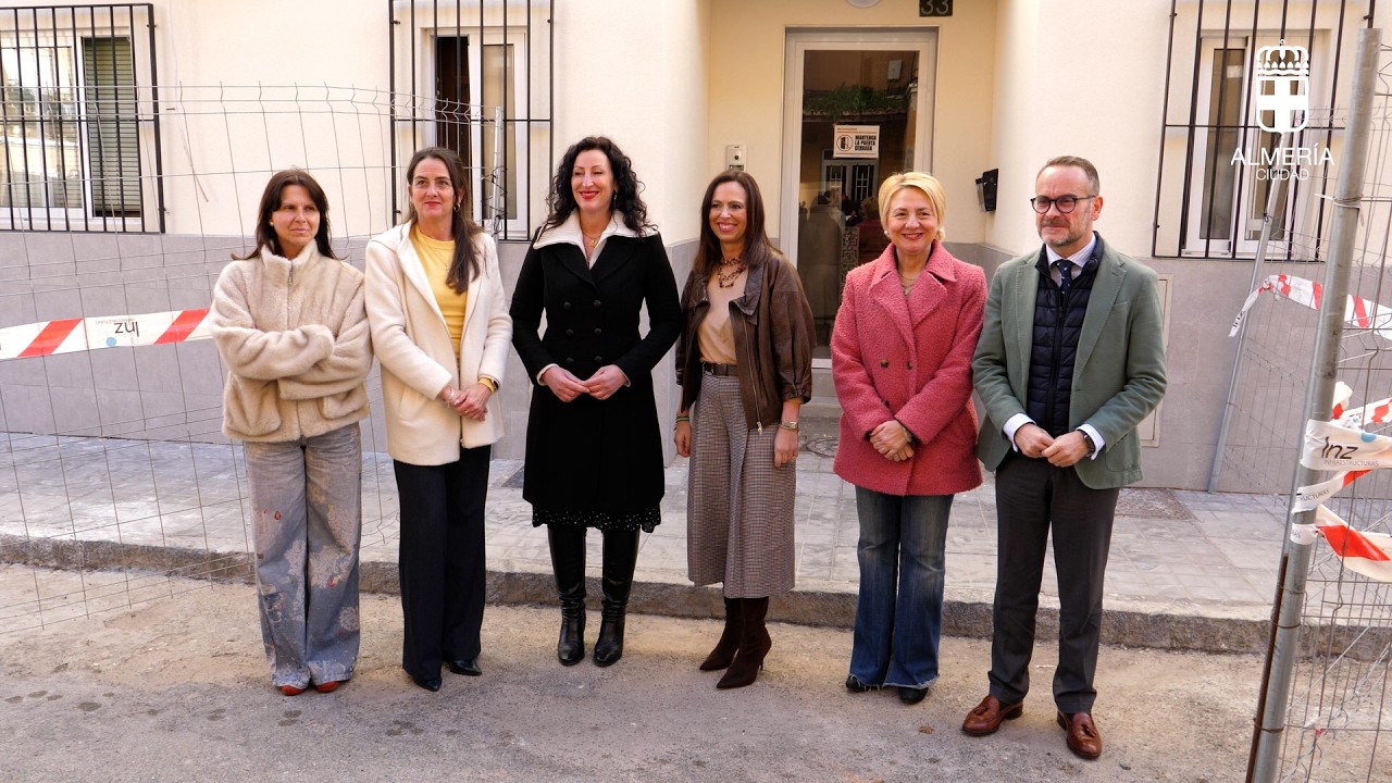 Visita a las obras de rehabilitación de siete edificios de viviendas del barrio de Los Pintores