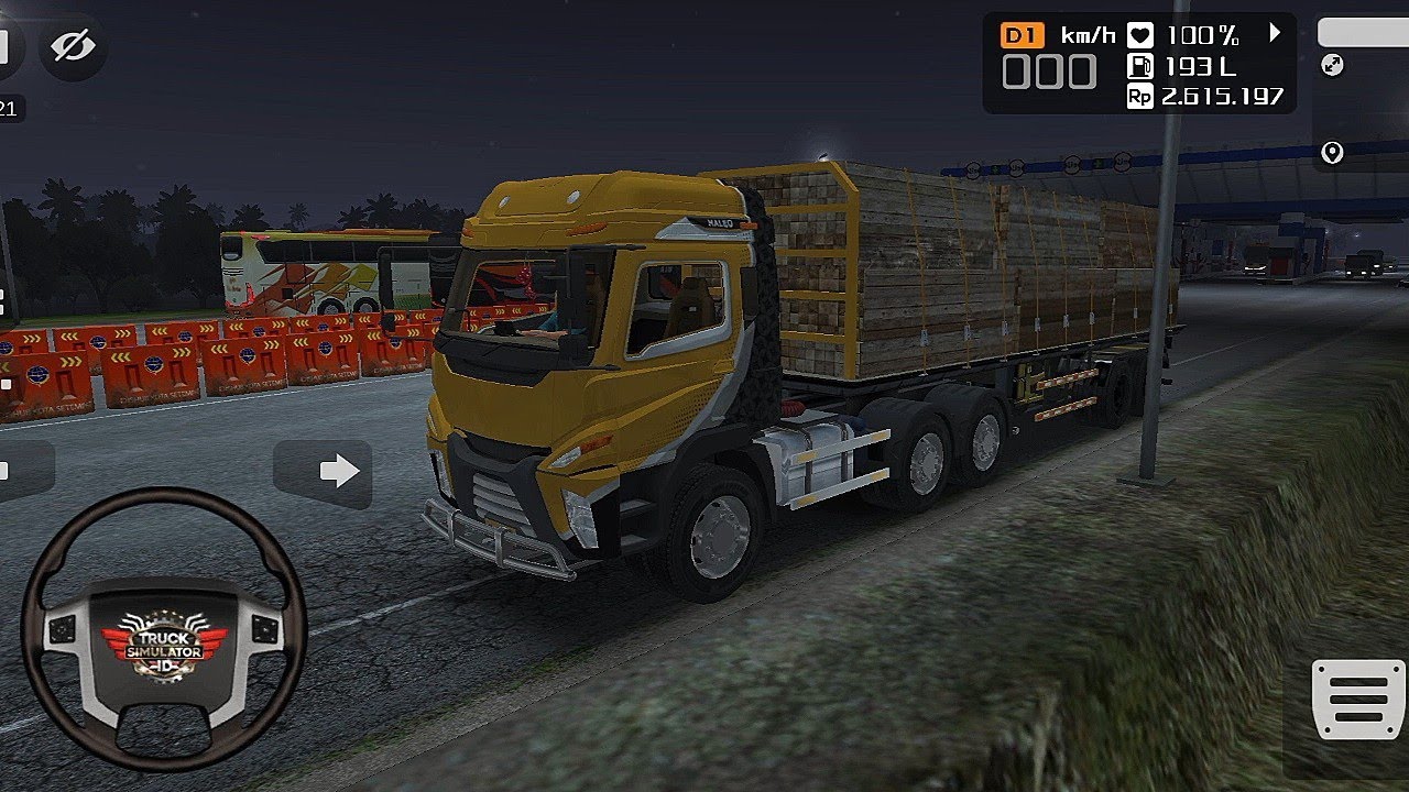  Truck Simulator Indonesia 🔴 || Nerrow Road And Habby Transport 😀 || Wood 🪵 Transport Nerrow Road 