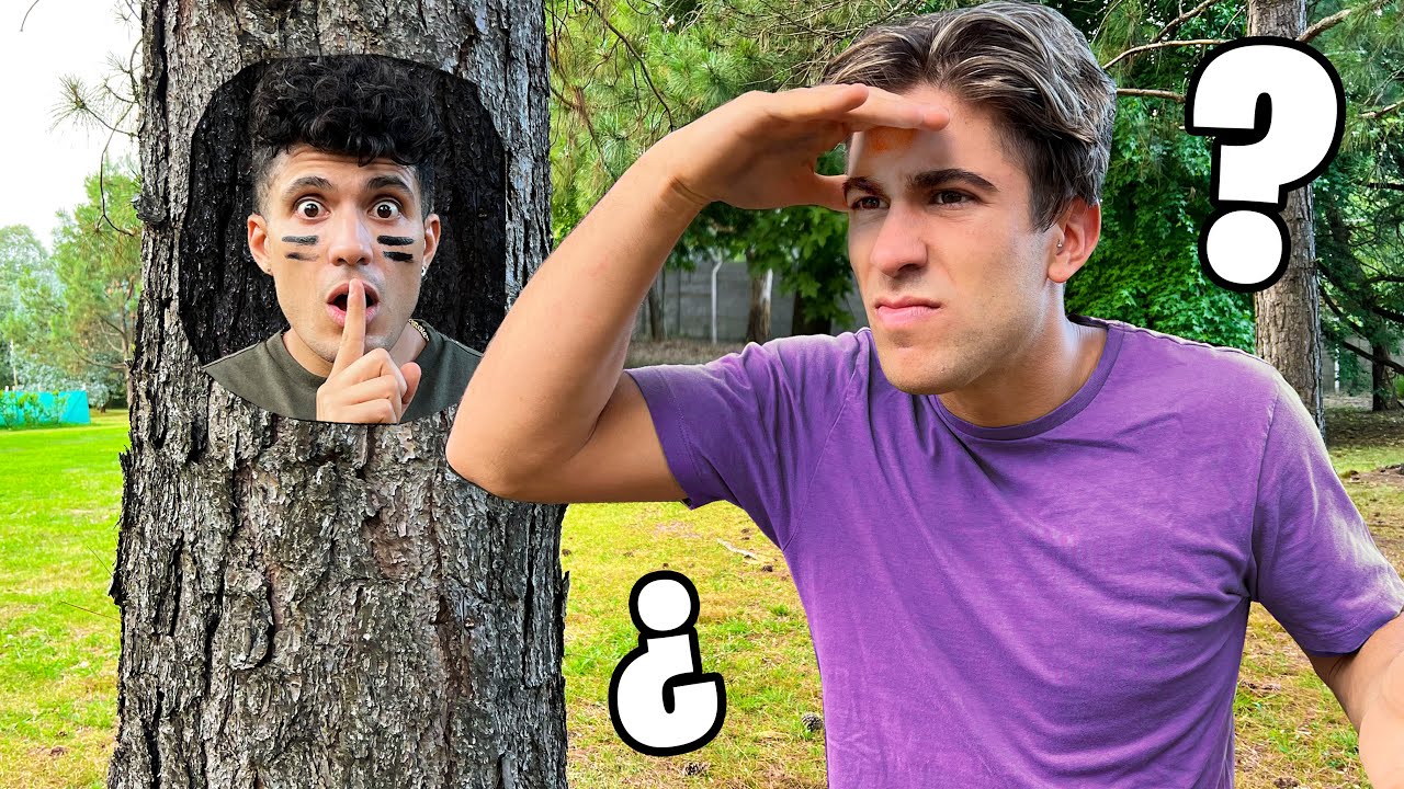 JUGANDO A LAS ESCONDIDAS EN EL BOSQUE !!