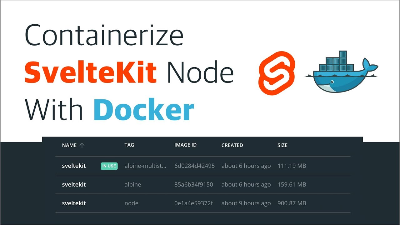 Containerize SvelteKit NodeJs with Docker