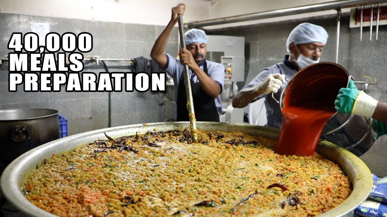 Amazing Food Preparation for 40000 People | 5 Rs Mid Day Meals in Hyderabad |