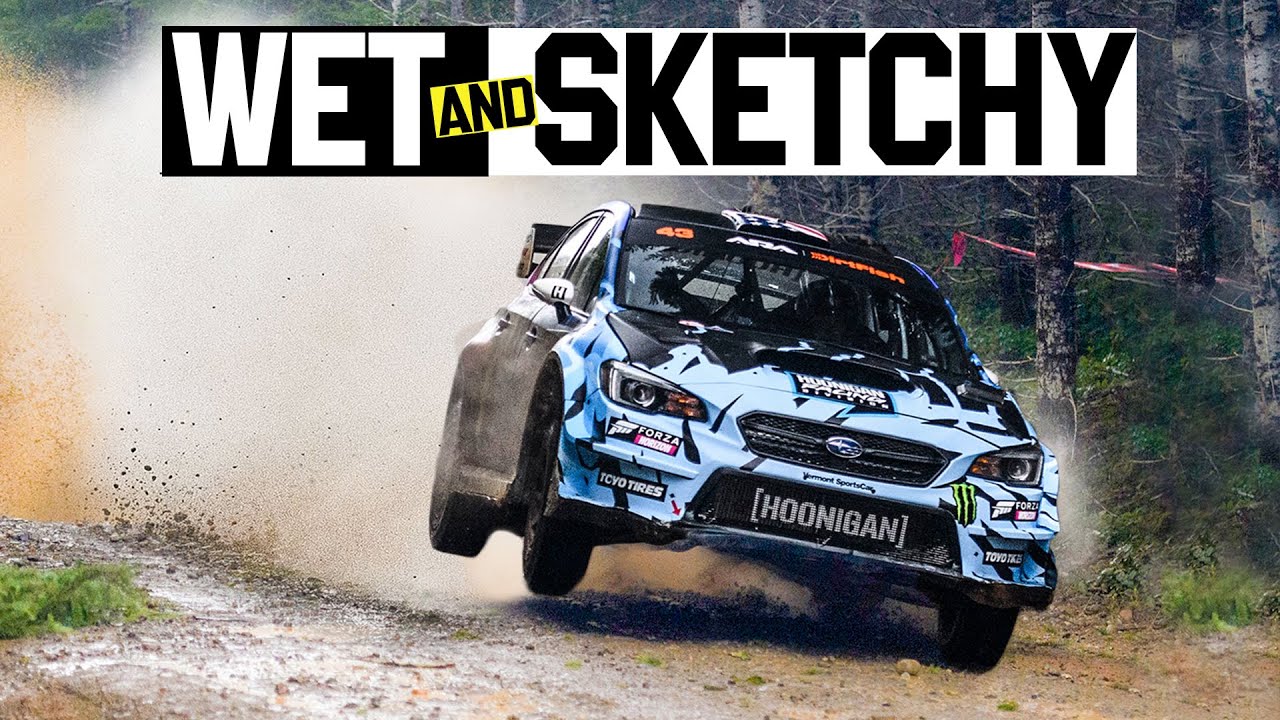 Carnage And Slippery Chaos at Ken Block&rsquo;s First Race Back in A Subaru