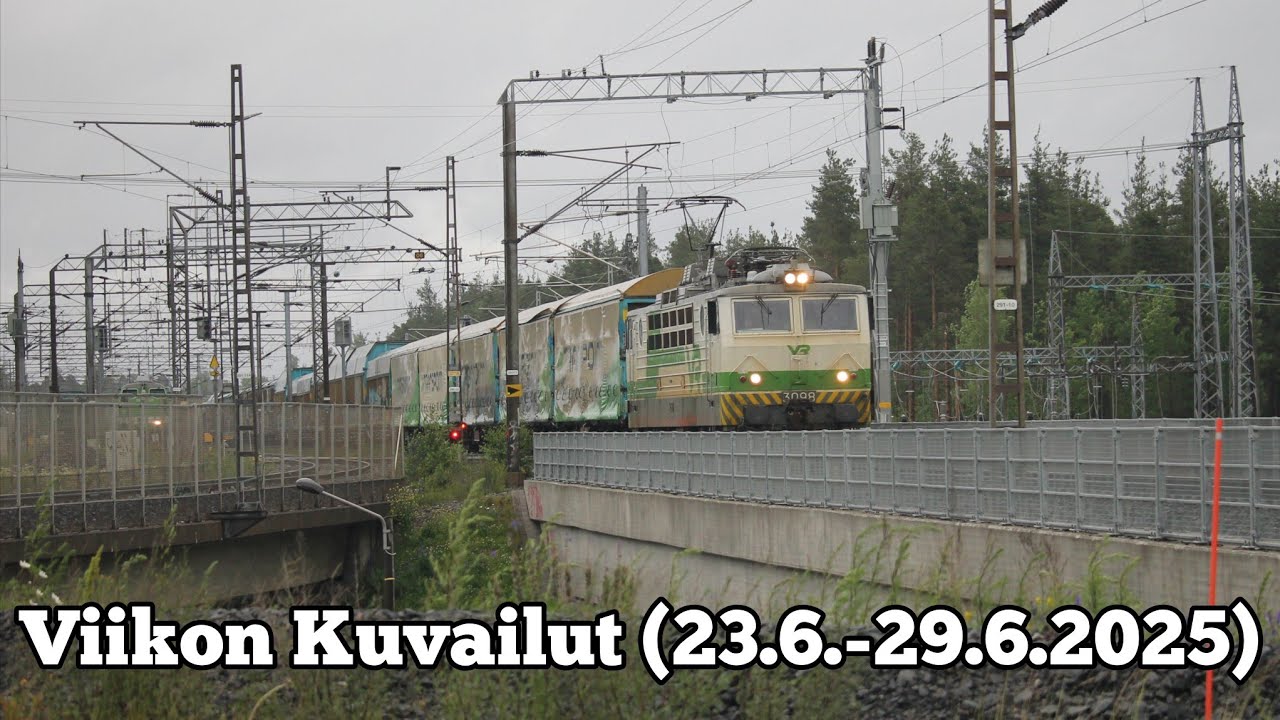 Viikon Kuvailut (23.6.-29.6.2025) || Dv12 hinaus, pylväsjuna, Mustolan vaihtotöitä
