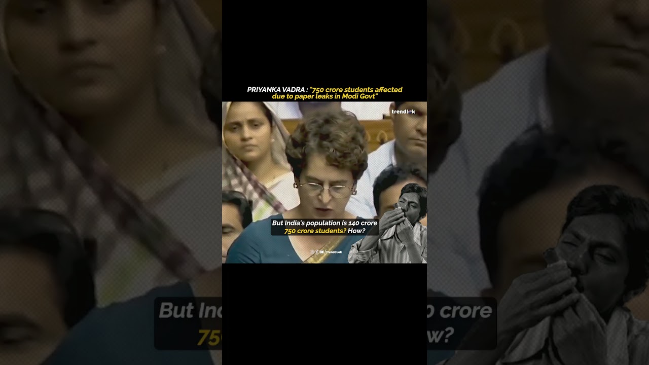 Sadan Me 750 Crore Bacchon Ka Data: Priyanka Gandhi&rsquo;s Bizarre Math Sparks Massive Online Roast
