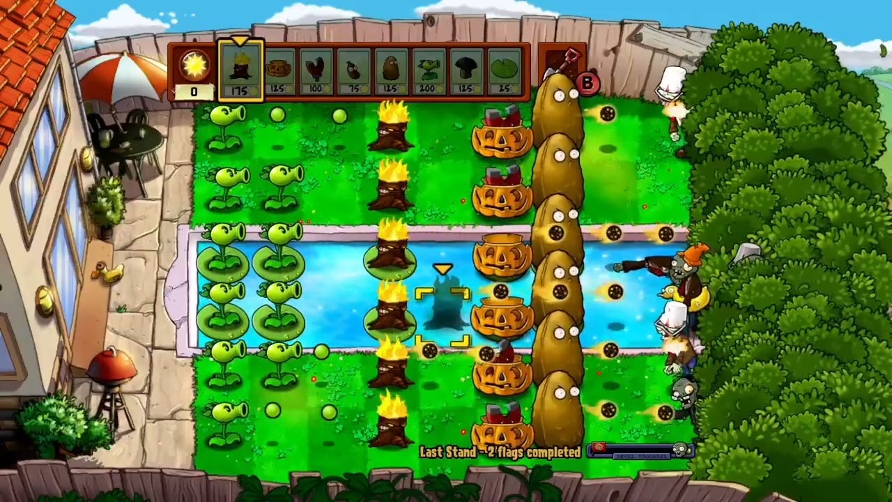 Plants vs. Zombies || Last Stand (Mini Games)