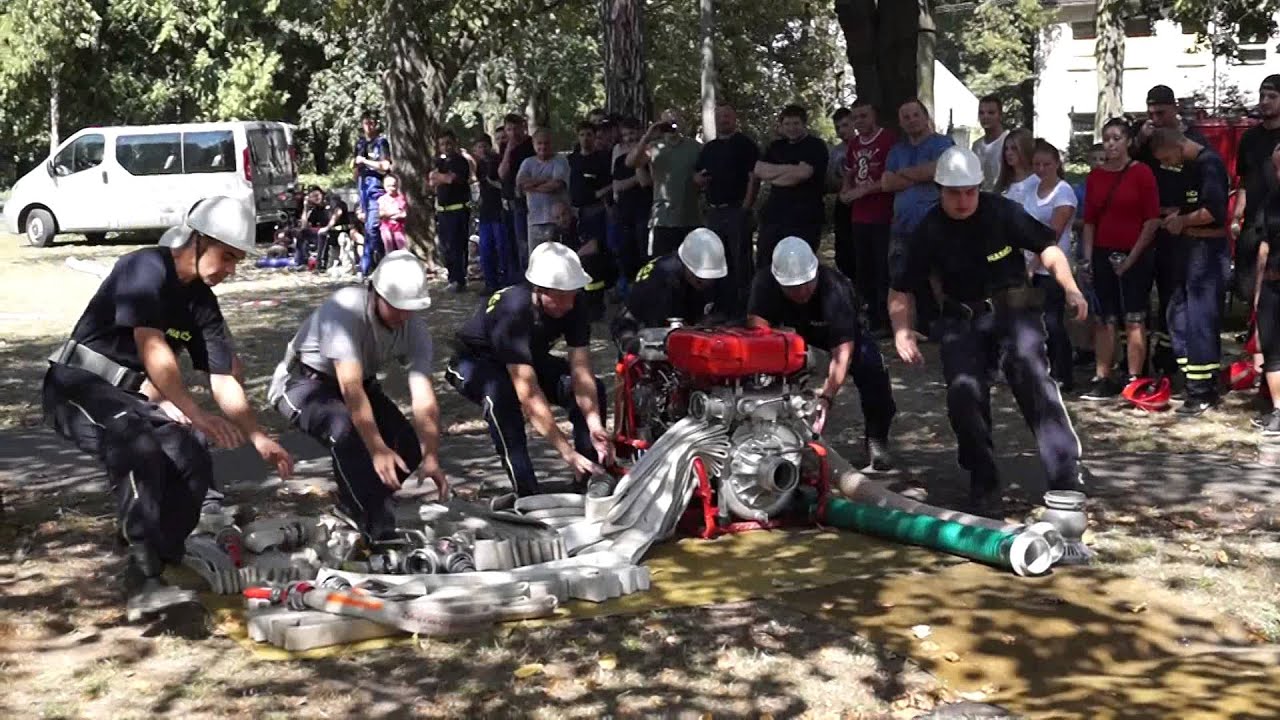 Memoriál zaslúžilých hasičov obce Ľubochňa - požiarny útok muži Ľubochňa
