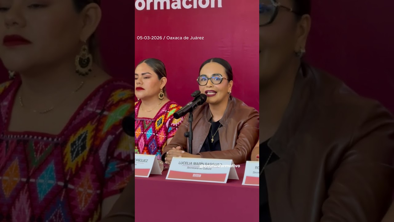 Conferencia de prensa del CEE Morena Oaxaca 05-03-2026