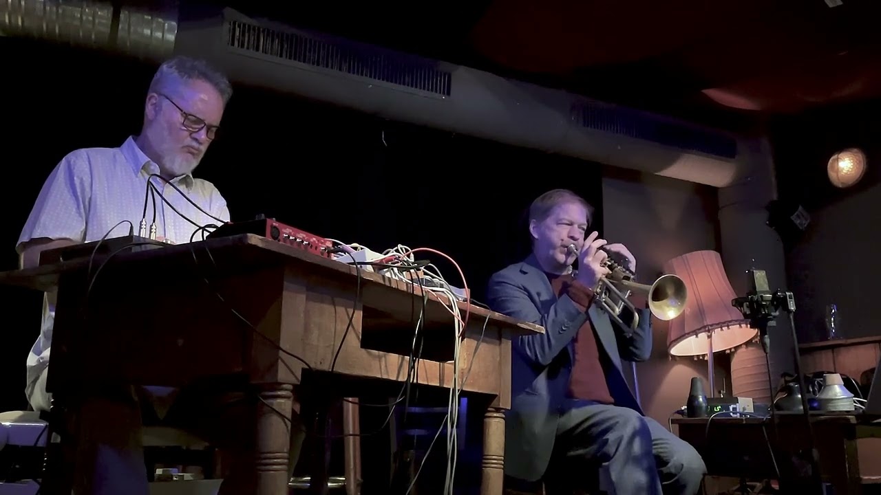Richard Scott & Axel Dörner concert at Rotbart, Berlin, September 17th 2024