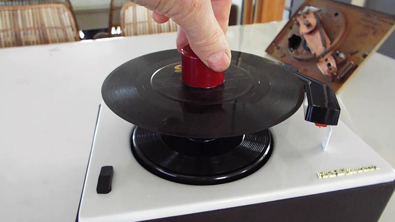 How to realign the tone arm start position on an RCA 45 record changer.