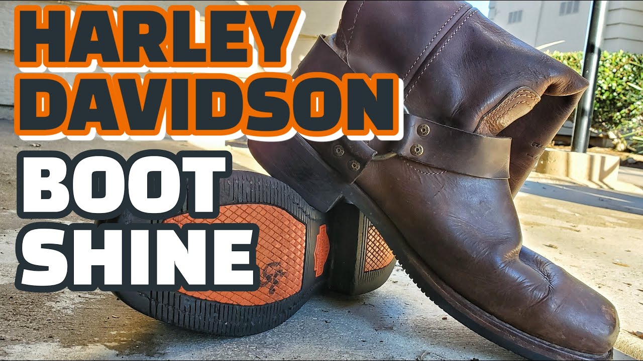 Harley Davidson Boot Shine | Harness Boots| ASMR