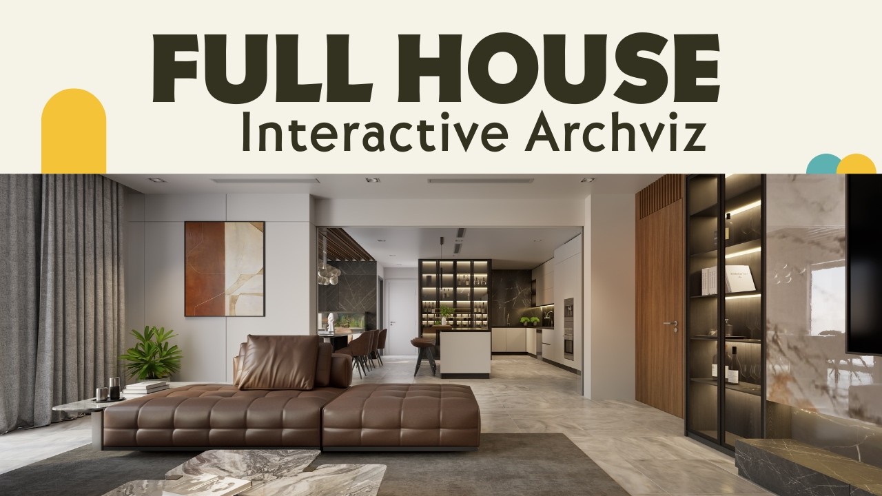 Interactive House Interior in Unreal Engine 5 | Real-Time Archviz Experience.