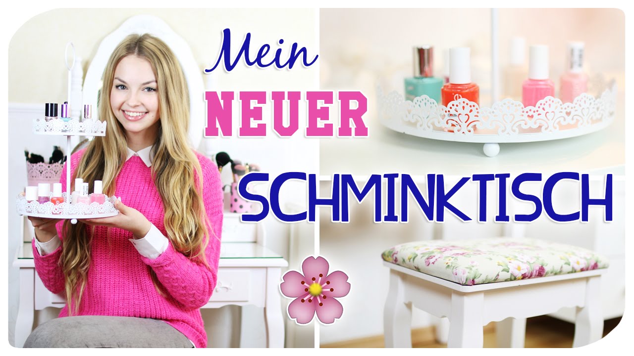 MEIN NEUER SCHMINKTISCH | Schminksammlung und Schminkaufbewahrung | xLaeta