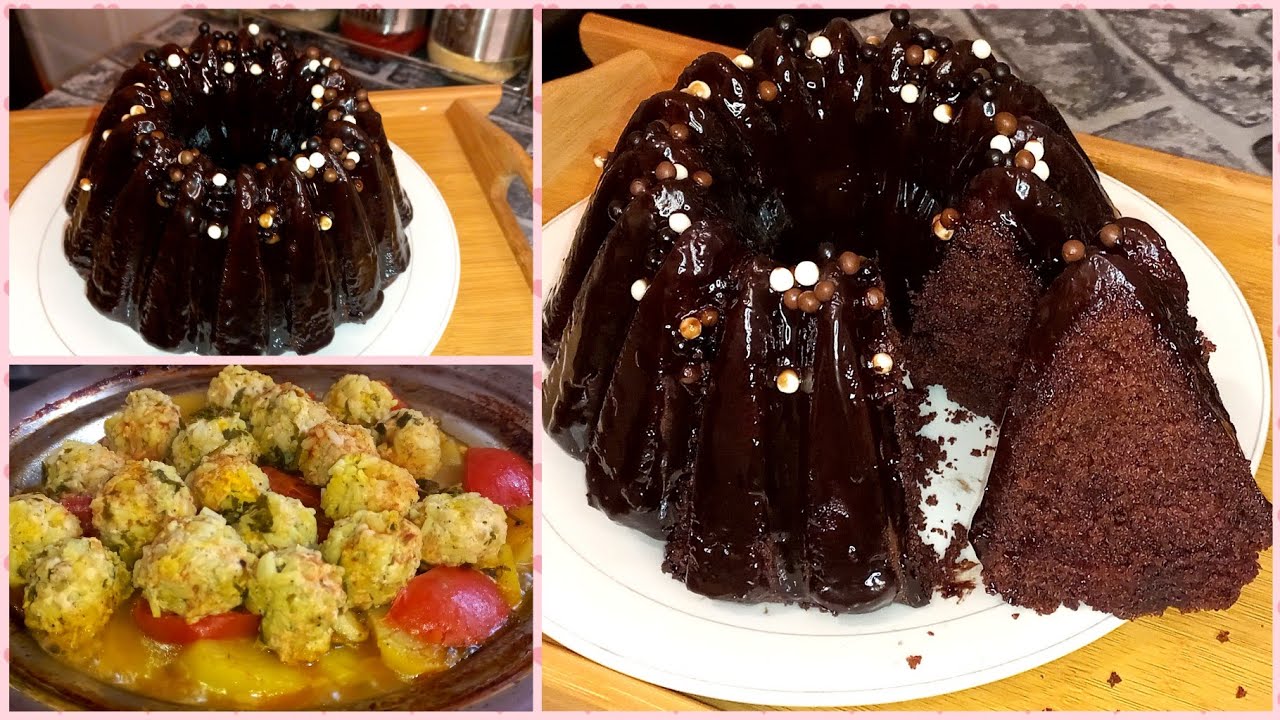 ماتحيريش معايا الحبيبة😍طاجين لذيذ يجيك فالعشاء ولا فالغذاء/كيكة الشوكولا مذاقها يهبل خفيفة ريشة😋روعة