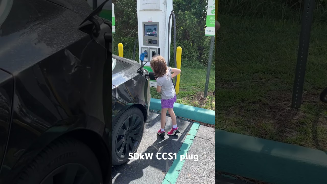 Tesla NACS supercharging compared to 50kW CCS1