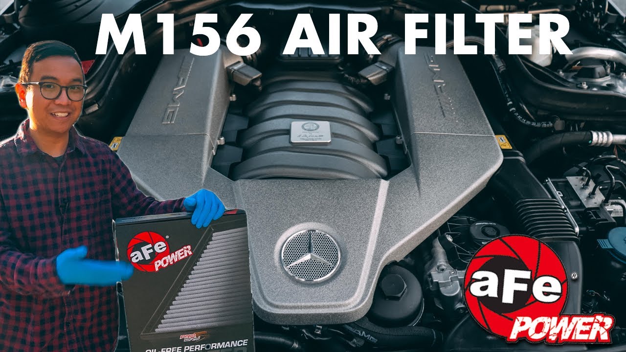 C63 AMG (W204) Engine Air Filter Replacement/Upgrade | Mercedes M156 6.2L V8