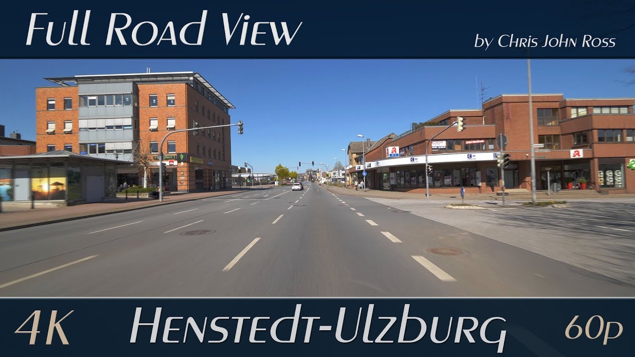 Henstedt-Ulzburg, Schleswig-Holstein, Germany: Hamburger Straße - 4K (2160p/60p) Ultra HD