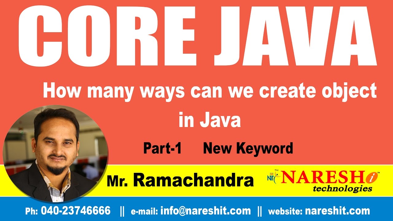 How many ways can we create object in Java Part 1 new keyword | Core Java Tutorial
