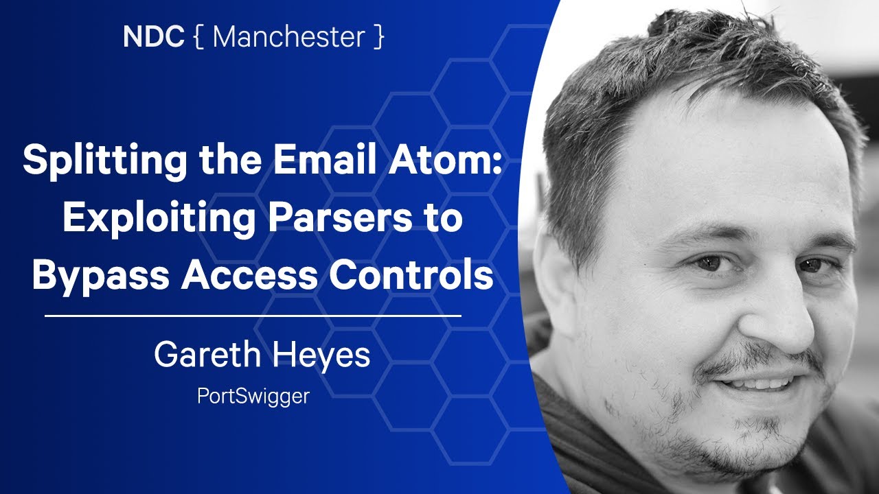 Splitting the Email Atom: Exploiting Parsers to Bypass Access Controls - Gareth Heyes