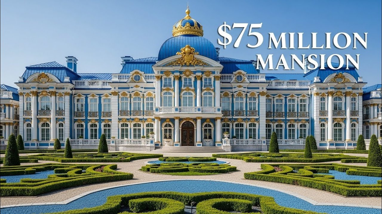 The Ultimate Blue, White & Gray Royal Palace | $75 Million Ultra-Luxury Masterpiece