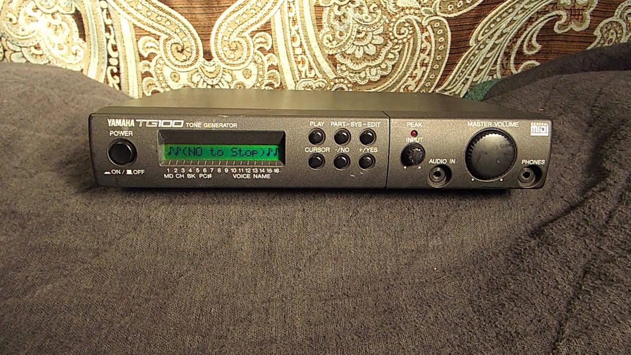 Yamaha TG100 General MIDI Module Demo Song