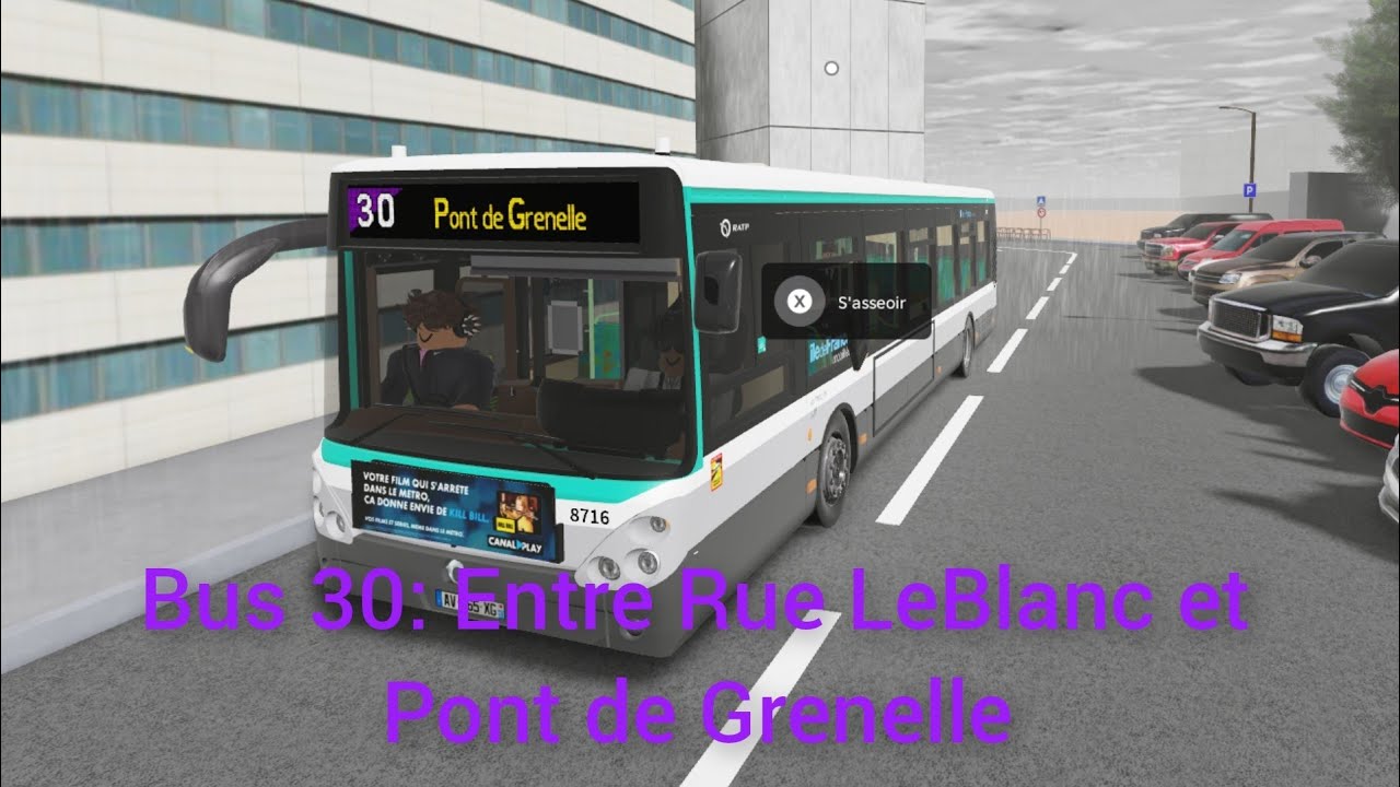Bus 30: Entre Rue LeBlanc et Pont de Grenelle