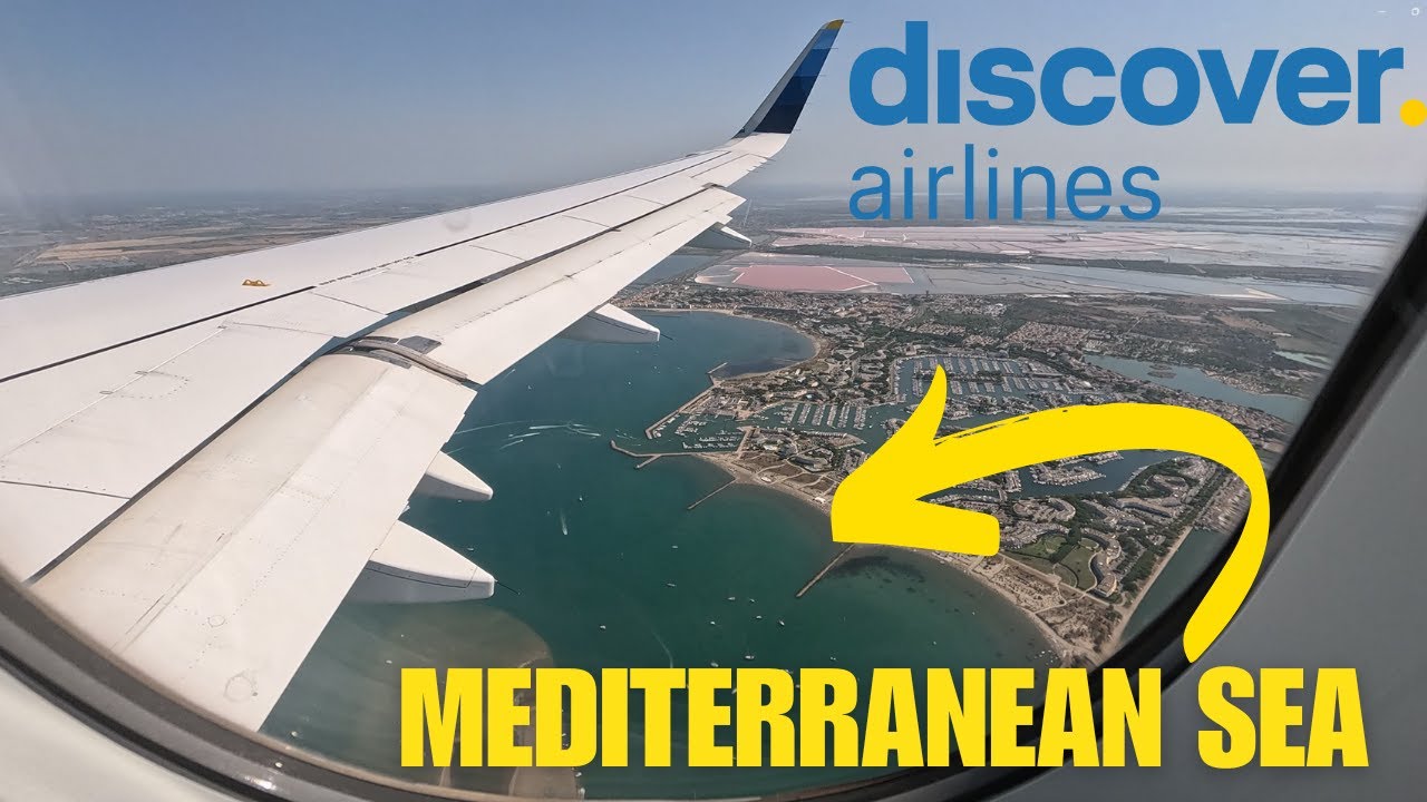MEDITERRANEAN PARADISE! Discover Airlines Airbus A320 beautiful landing at Montpellier