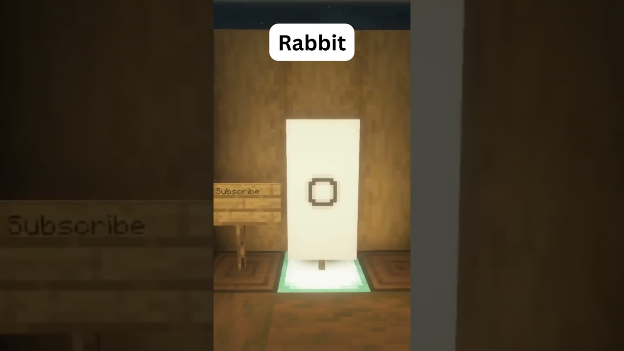 Rabbit Banner Minecraft