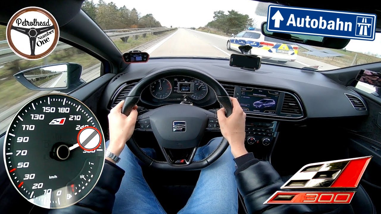 2017 Seat Leon Cupra 300 | V-MAX. Pr&oacute;ba autostradowa. RACEBOX 100-200 km/h.