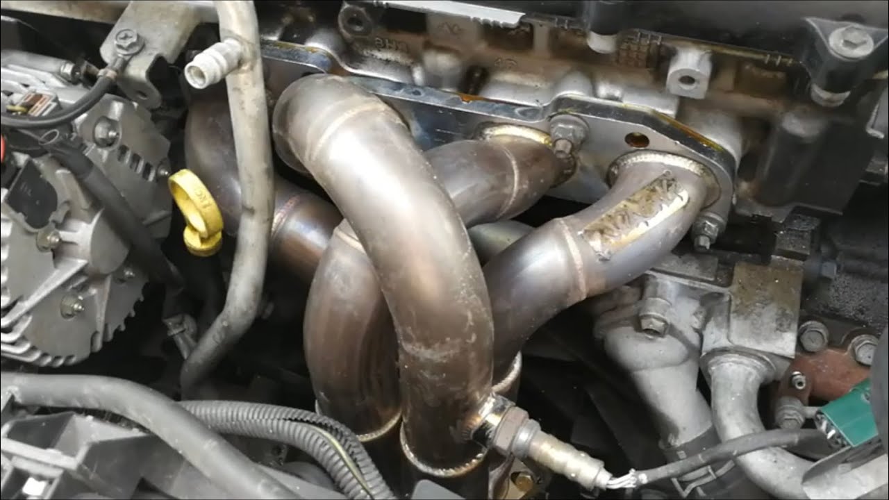 HOW TO INSTALL 2JRACING MEDUSA HEADER Nissan Sentra ser spec v