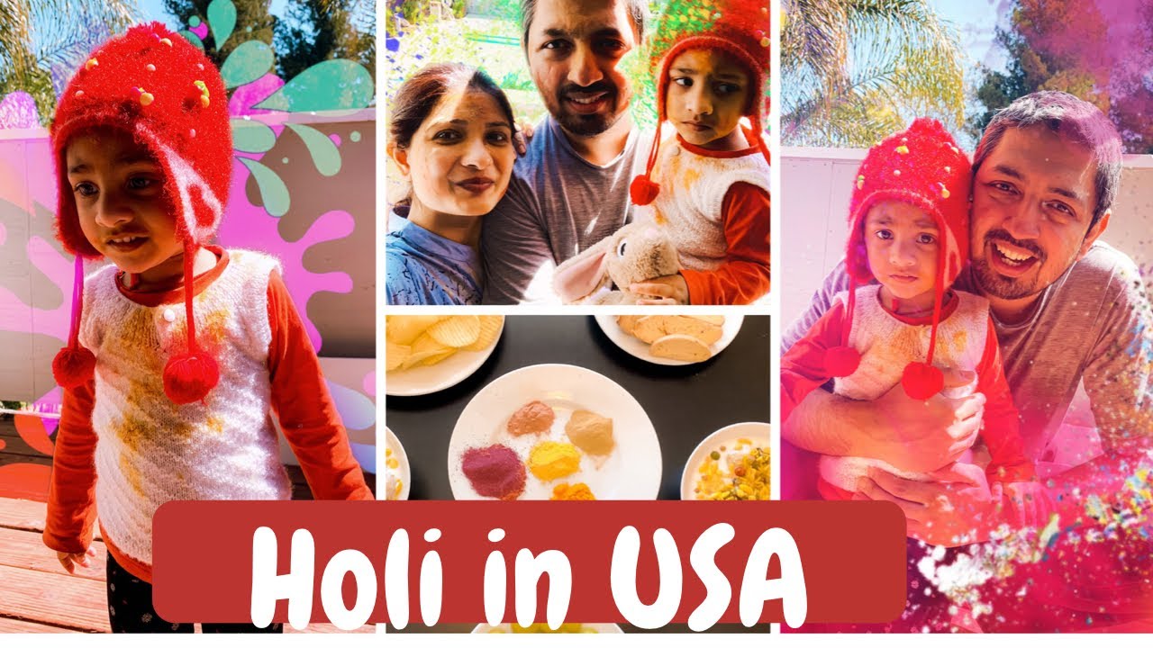 Desi Holi in America || How we celebrate Holi festival || Holi 2021 vlog || Holi in Corona || Avni