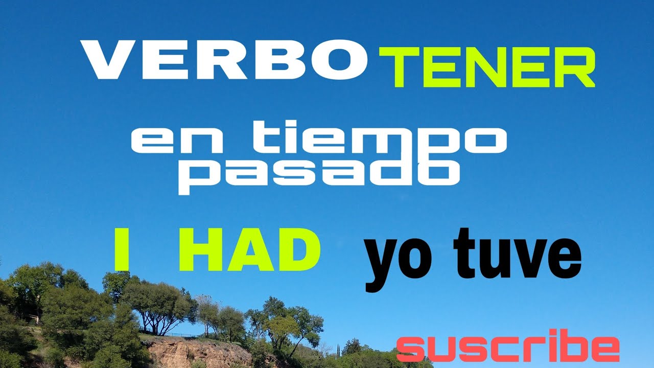 Verbo TENER en pasado@clasesdeinglesparatodostumejor