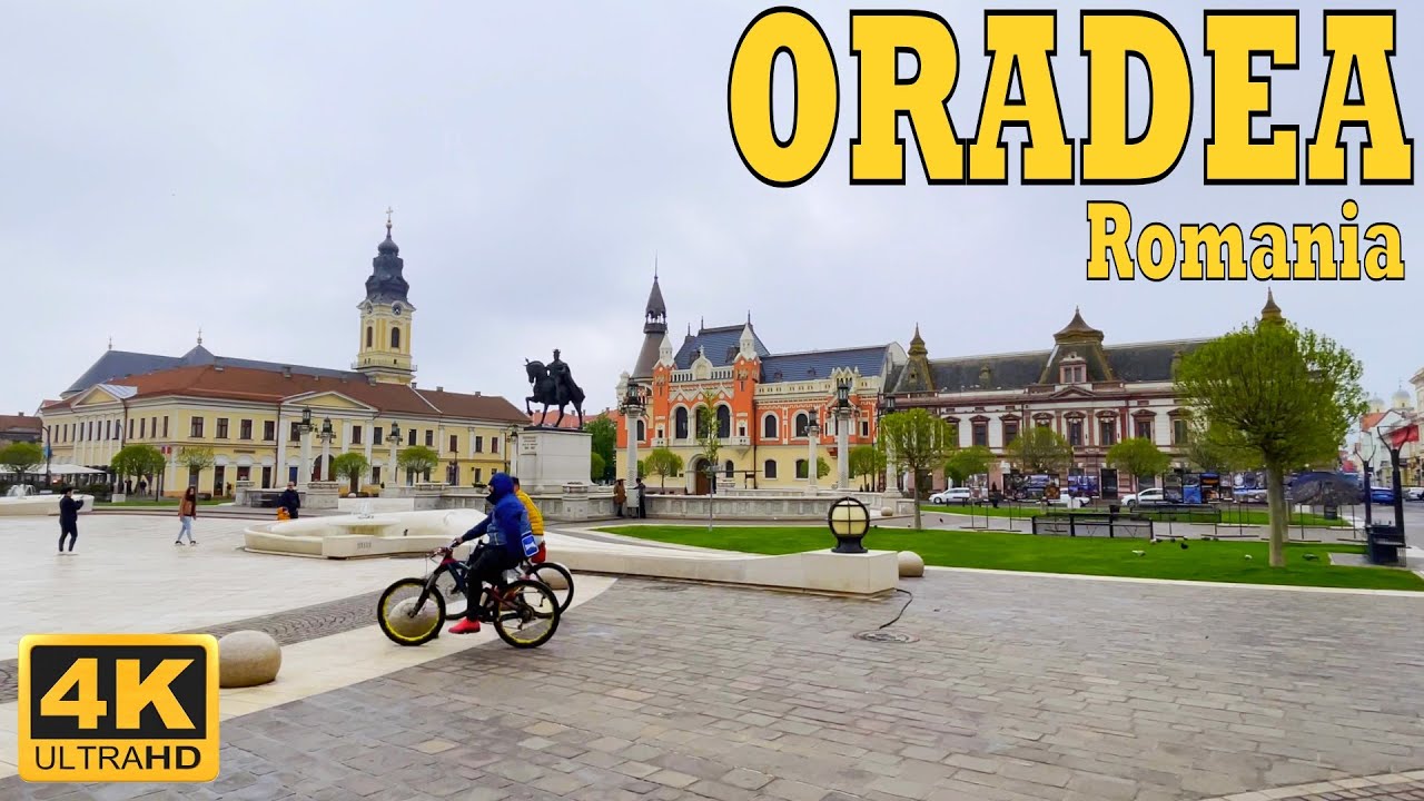 Oradea 2022 Rainy Day 🇷🇴 Romania Nagyvarad Walking in mini Paris [43 min] 4k Walk UHD