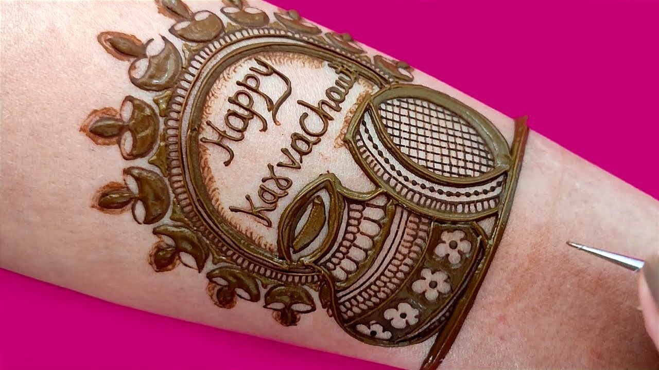 फुल हैंड  करवा चैlथ डिज़ाइन / mehndi design | easy arabic mehndi | mehndi ka design | Mehndi l krwa